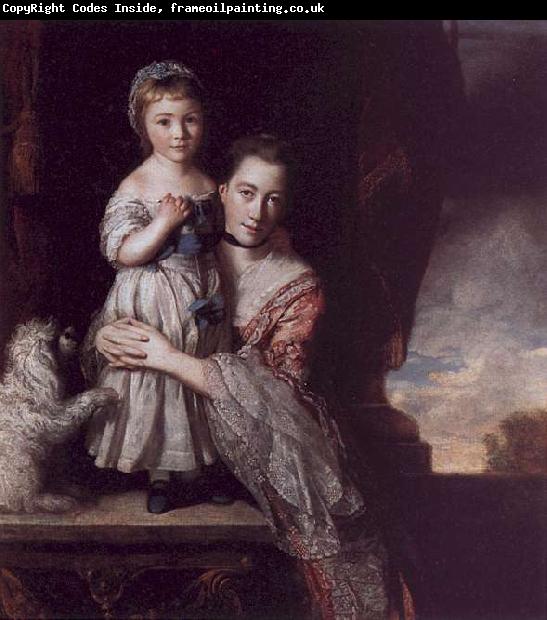 Sir Joshua Reynolds The Countess Spencer with her Daughter Georgina